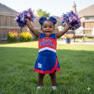NFL TEAM APPAREL Kids - 2 Piece Cheerleader Set - New York Giants - 12M - NWT